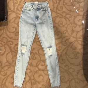 Light blue skinny jeans